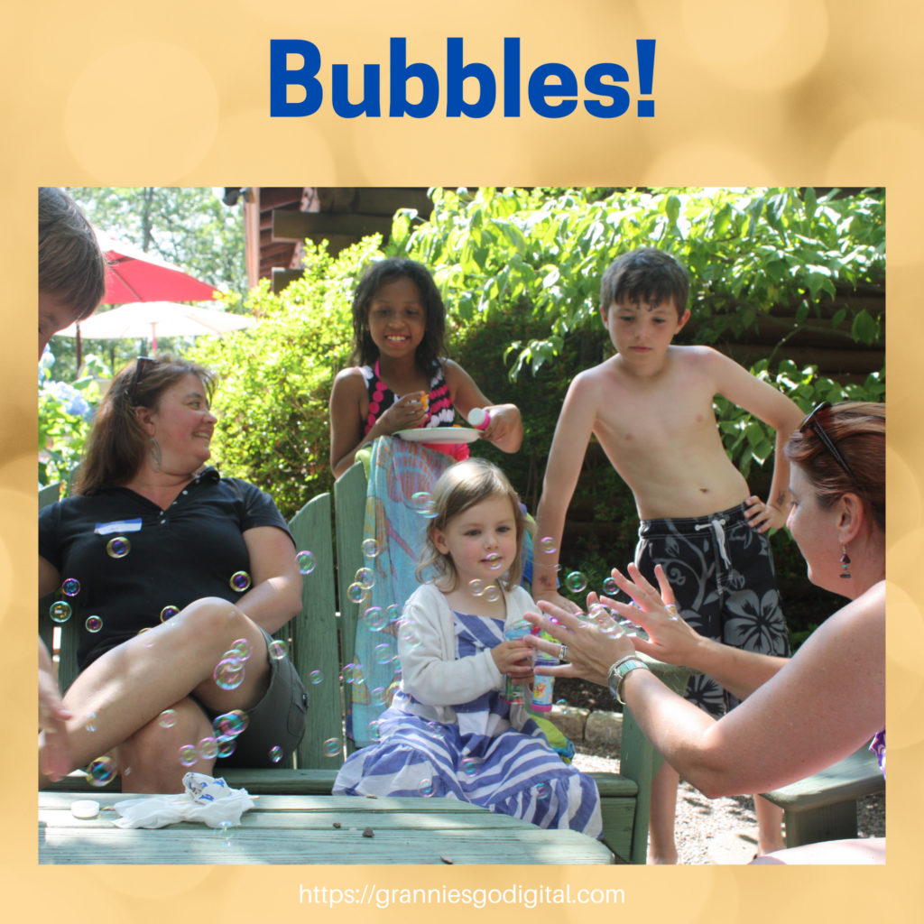 Family reunion - time for bubbles.